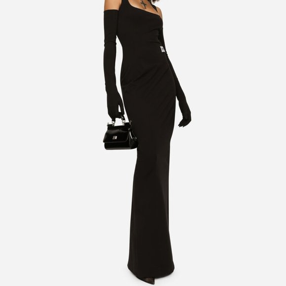 DOLCE & GABBANA x KIM LONG COLUMN DRESS | BLACK - Picture 9 of 16